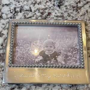 Mariposa Silver Frame with Pearl Detailing